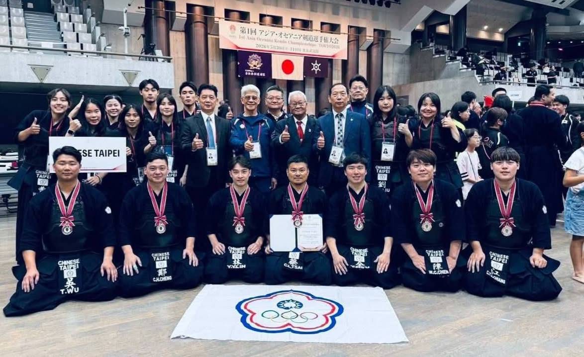 賀本會男子代表隊選手榮獲2026年第1屆亞洲大洋洲劍道錦標賽男子團體賽第三名
